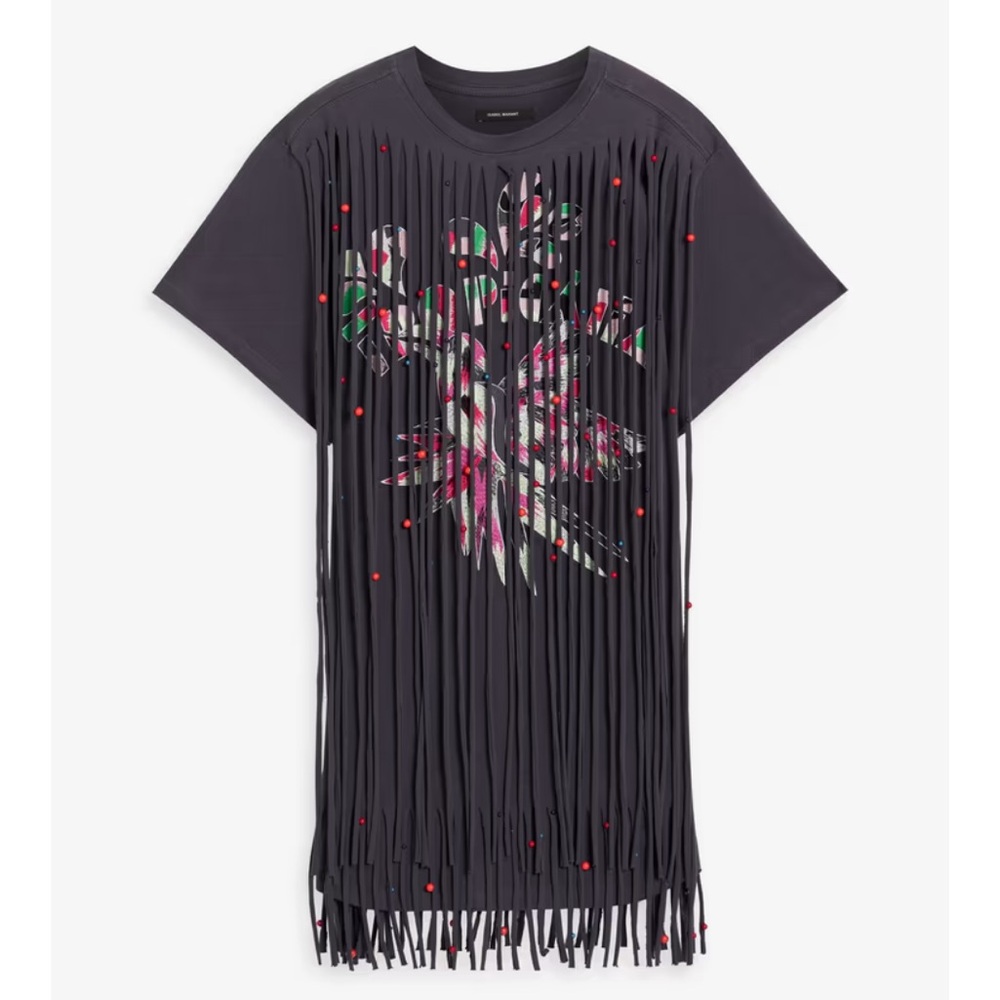 NWT Isabel Marant Fringed Embroidered Top Size XS $845
